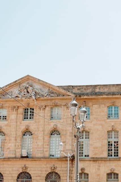 Façade d’un hôtel particulier à Aix-en-Provence